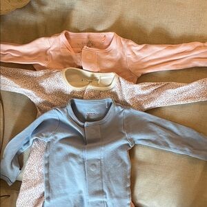 Set of 3 Magnetic Me pajamas 0-3 months EUC